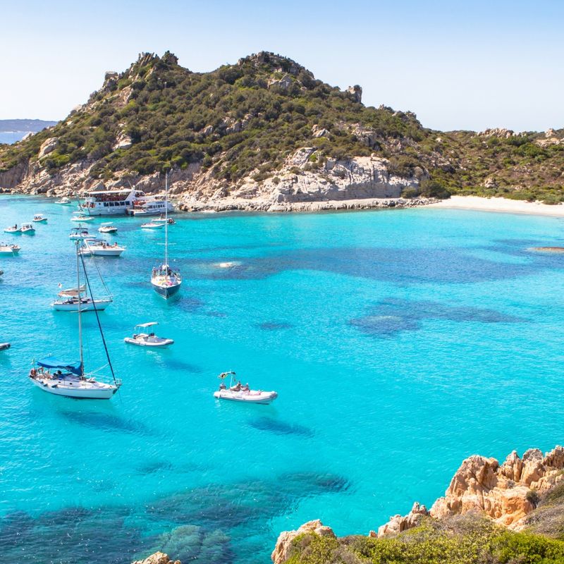 Spiaggia di Cala Corsara, Sardinia island, Italy