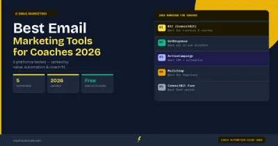 Best email marketing tools for coaches 2026 — 5 platforms ranked