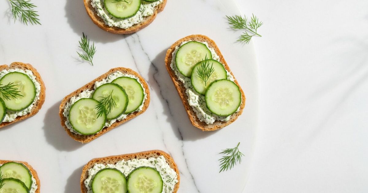 Cucumber Sandwiches Recipe — Herbed Cream Cheese and Smoked Salmon Versions | Fit and Fab Living