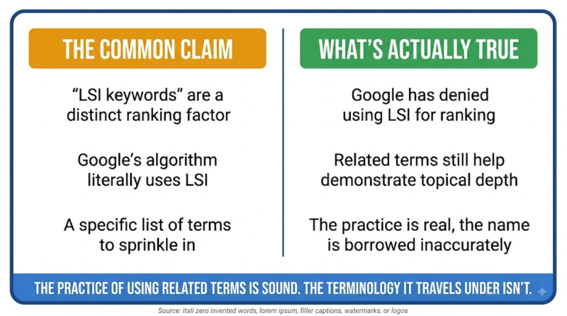 LSI Keywords: myth vs reality