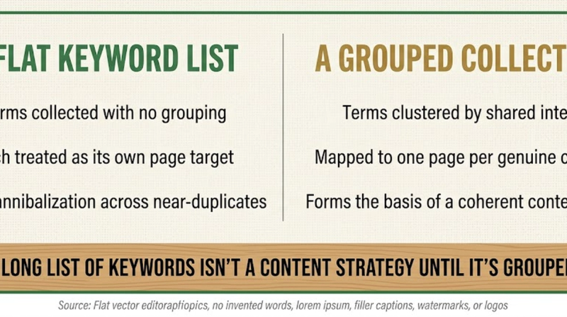 Keyword Research: list vs cluster