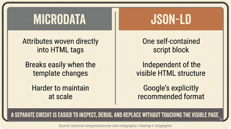 JSON-LD: vs microdata