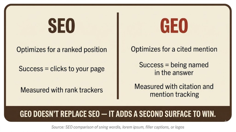 Generative Engine Optimization concept diagram
