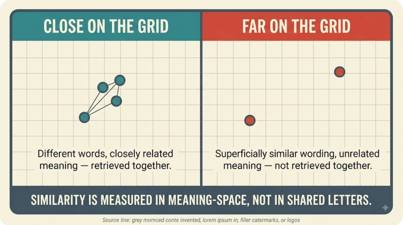 Vector Embedding: close vs far