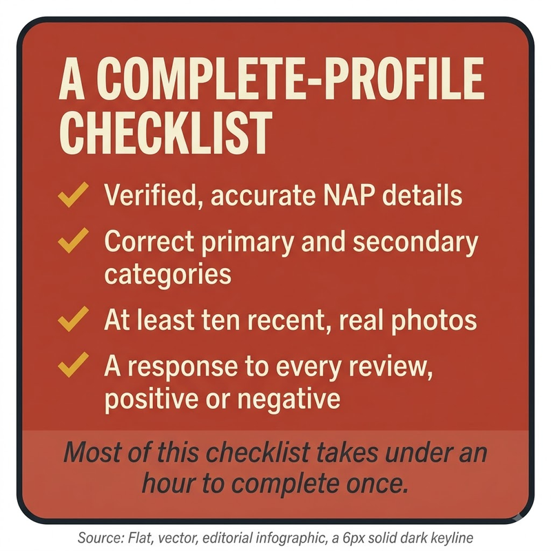 Google Business Profile: optimization checklist
