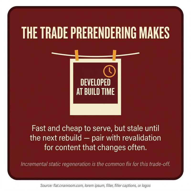 Prerendering: staleness tradeoff