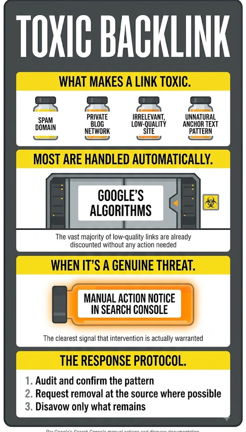 The five patterns behind nearly every genuinely toxic backlink