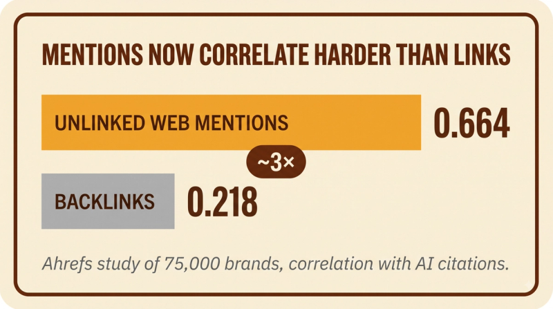 Brand Mention: vs backlink correlation