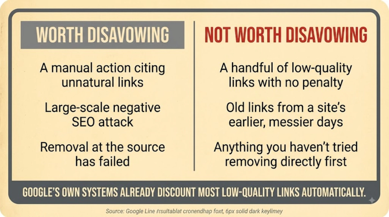 Disavow File: when to use
