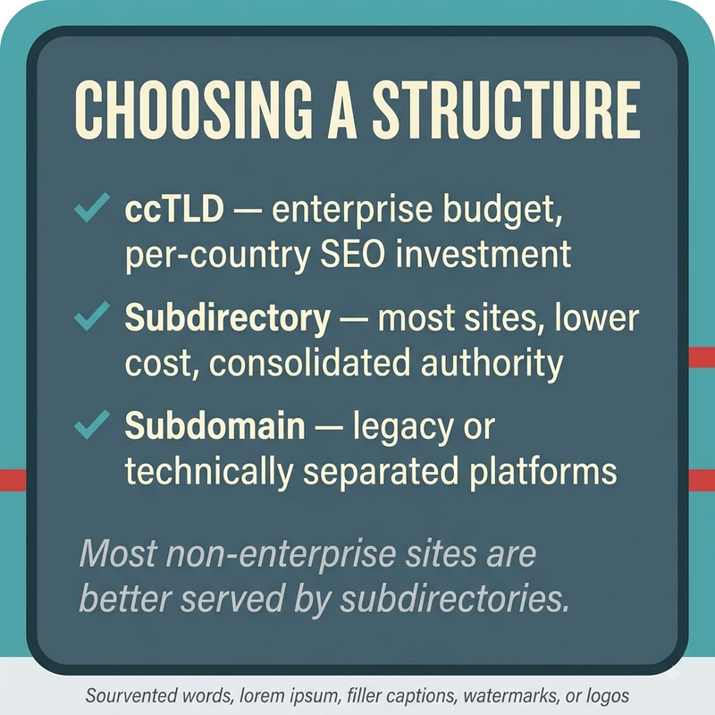 International SEO: structure choice
