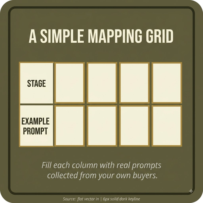 Prompt Journey Mapping: mapping template