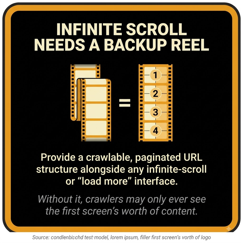 Pagination: infinite scroll fallback