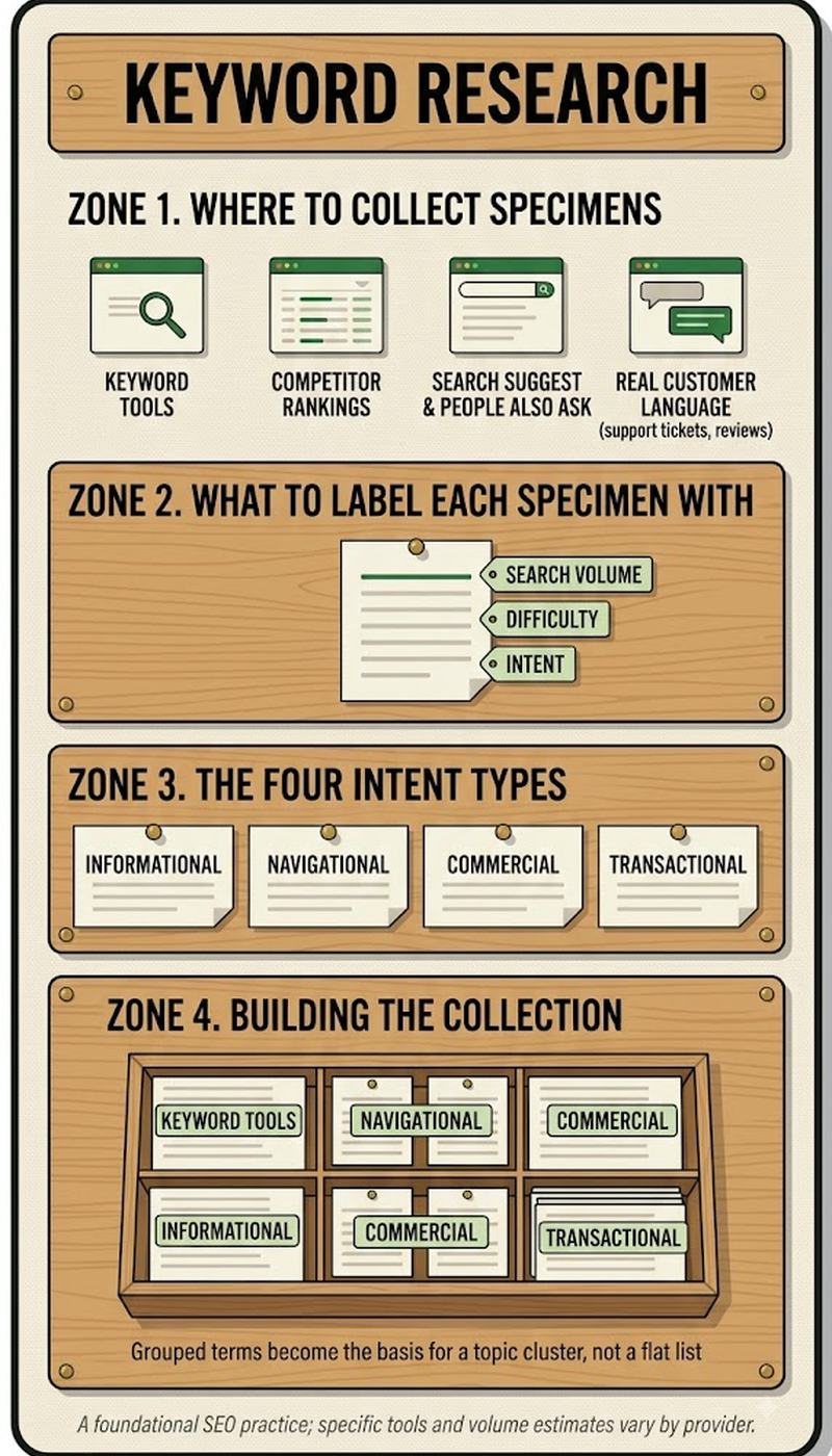 The four types of search intent: informational, navigational, commercial, and transactional