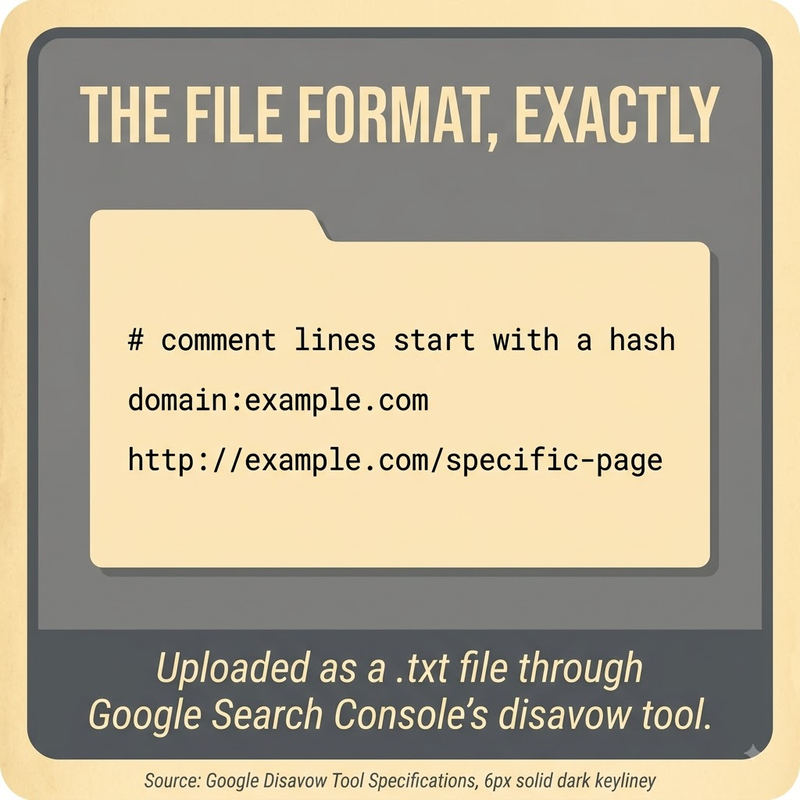 Disavow File: syntax
