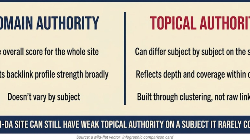 Topical Authority: vs domain authority