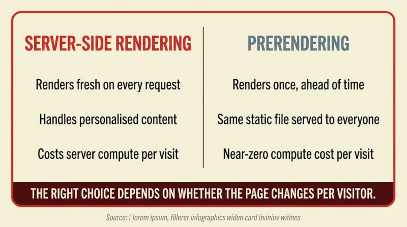Prerendering: vs ssr
