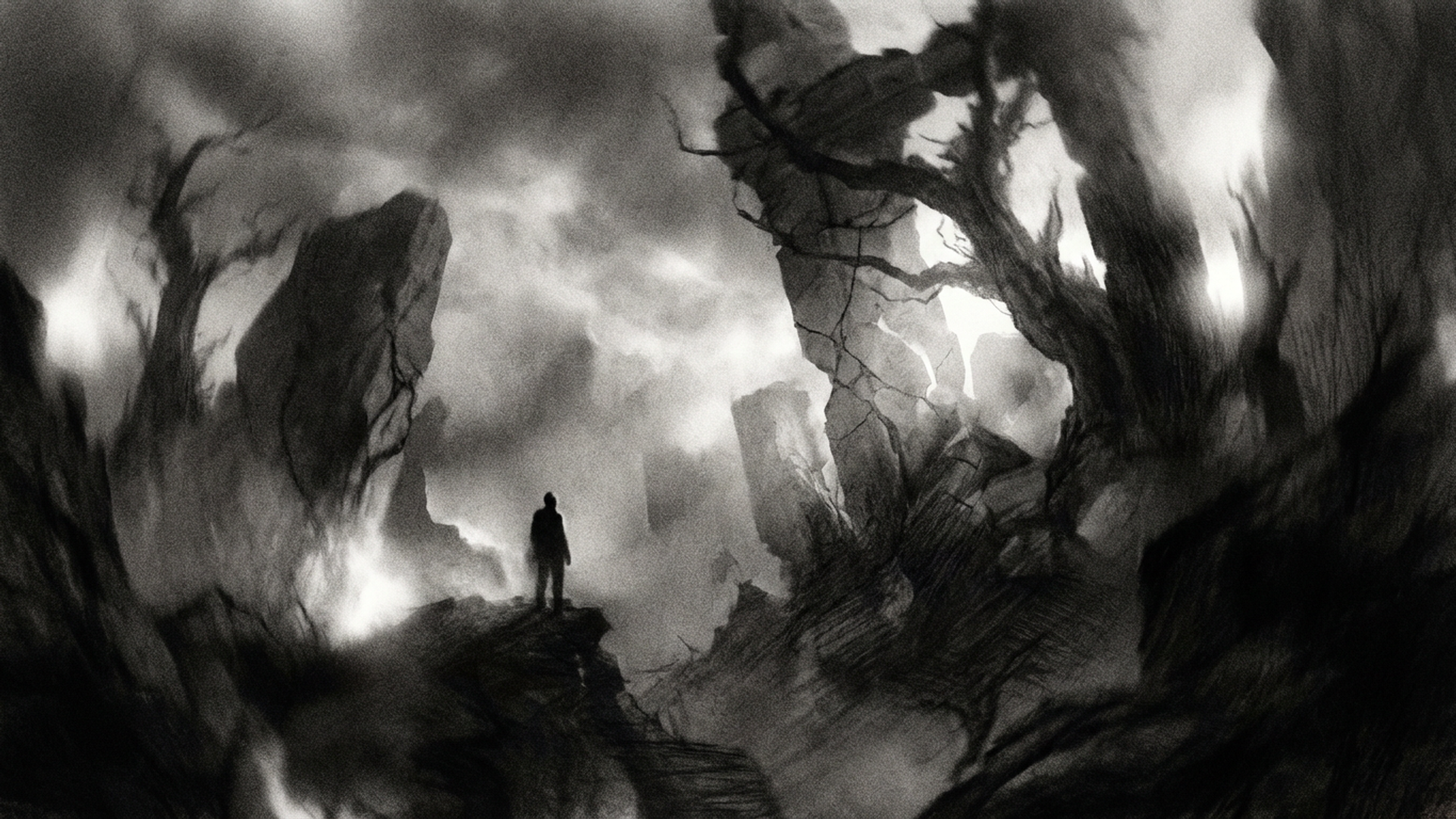 Charcoal illustration for the article “Signs of Spiritual Awakening – And Why Nobody Tells You the Full Story”
