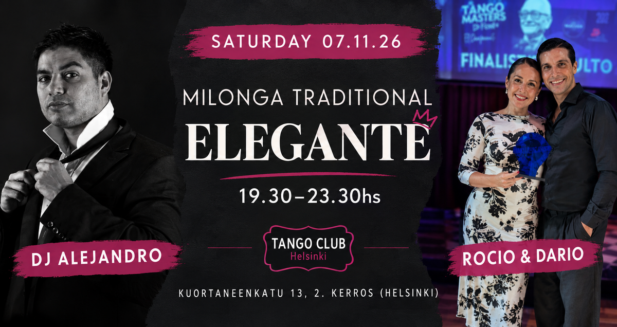 Milonga Traditional Eleganté (DJ Alejandro) - Traditional Argentine tango milonga in Helsinki