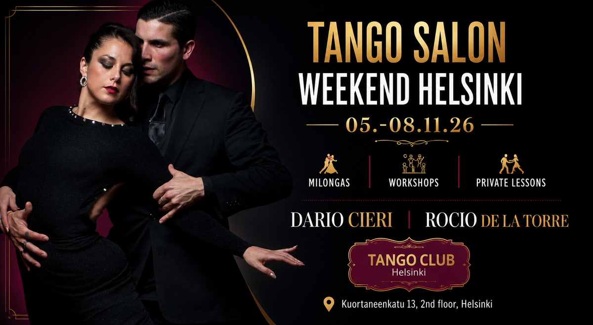 Tango Salon Weekend Helsinki with Rocio de la Torre & Dario Cieri