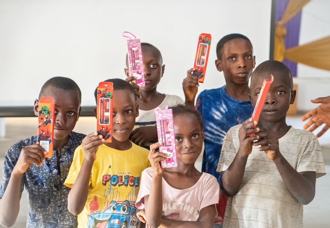 Children at the MedWHOLE Academy Summer School in Gosa