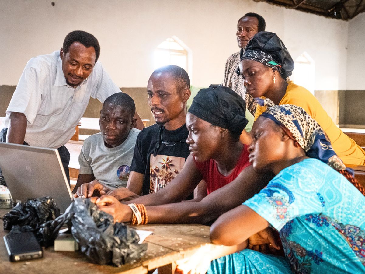 COMPART participants learning marketable skills in Kunyami