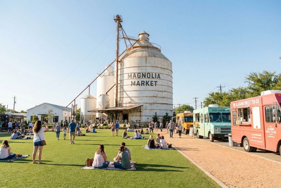Magnolia Market silos in Waco