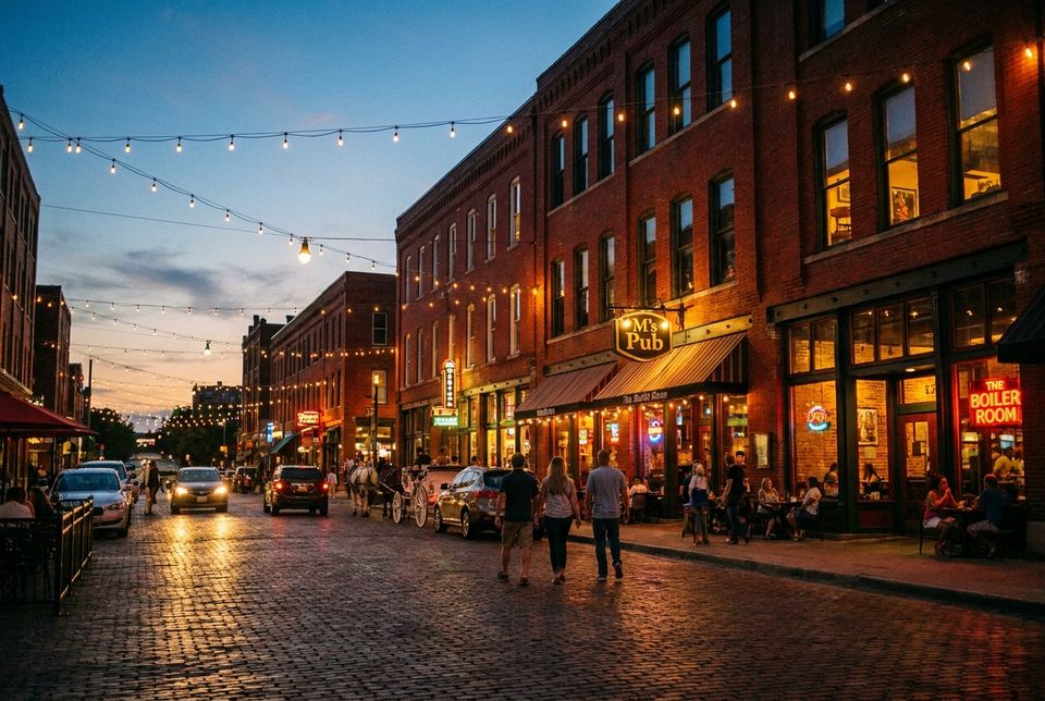 Old Market district in Omaha