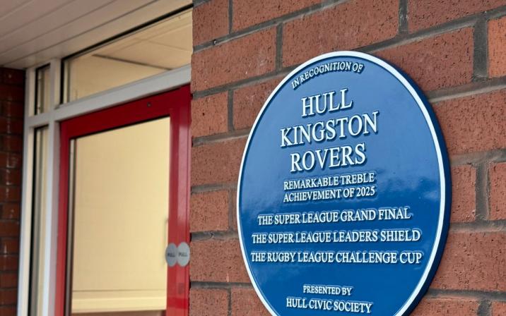 Hull KR Receive Prestigious Blue Plaque from Hull Civic Society