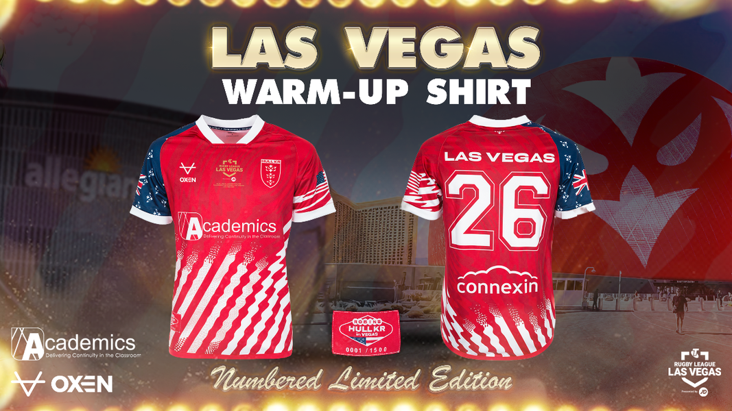 ラグビー　ラスベガス　ユニフォーム Limited Edition 2026 Vegas Warm-up Shirt Out Now | Hull KR