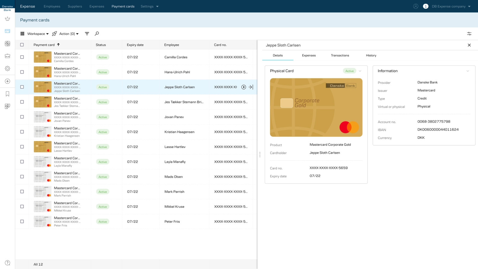 UX design for financial management platform interface
