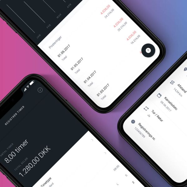 Financial app interface displaying transaction records with amounts and dates in clean layout