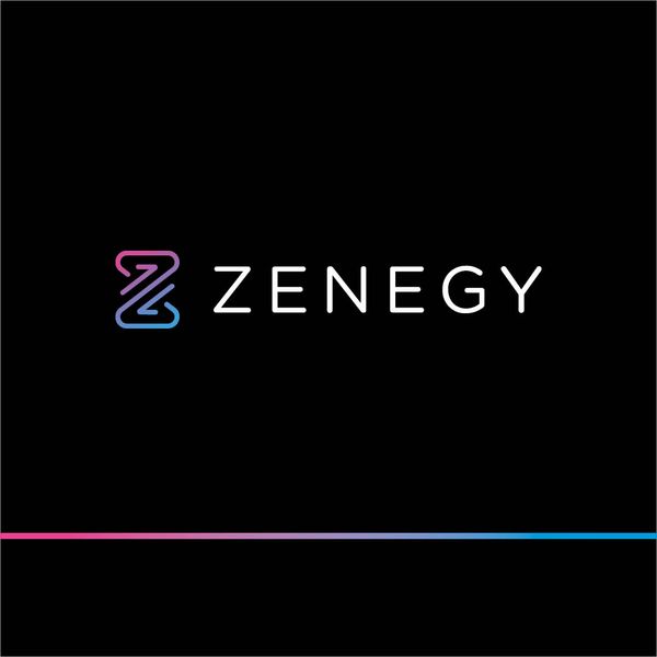 Logo and visual identity system for fintech brand displayed in social media advertising