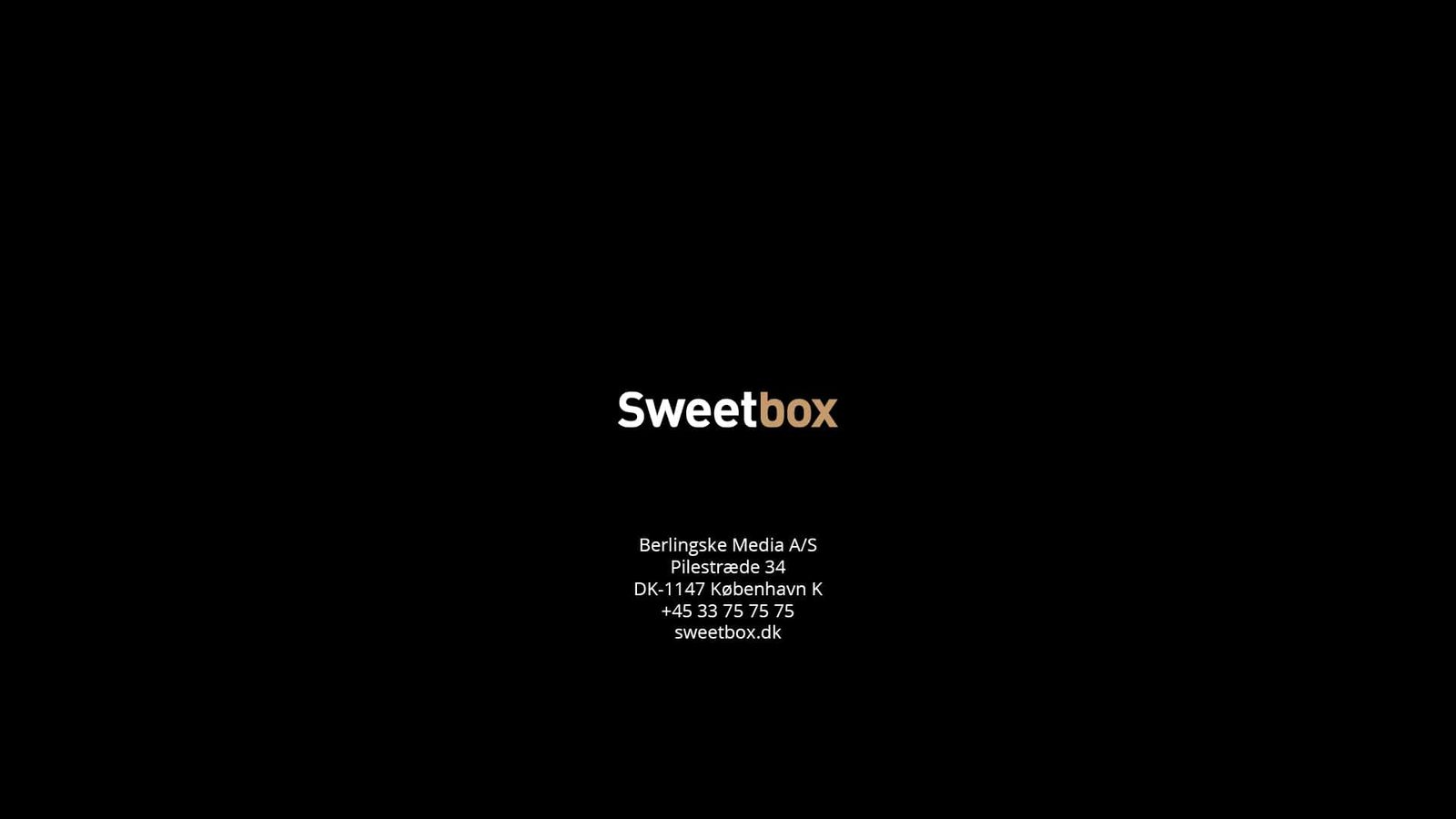 Sweetbox lancering – creative direction og præsentationsdesign for Berlingske Media