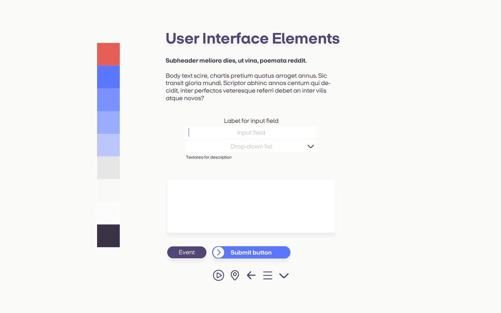 Interaktionsdesign af formularfelter, dropdown-menu og knapper til køb lokalt-portal