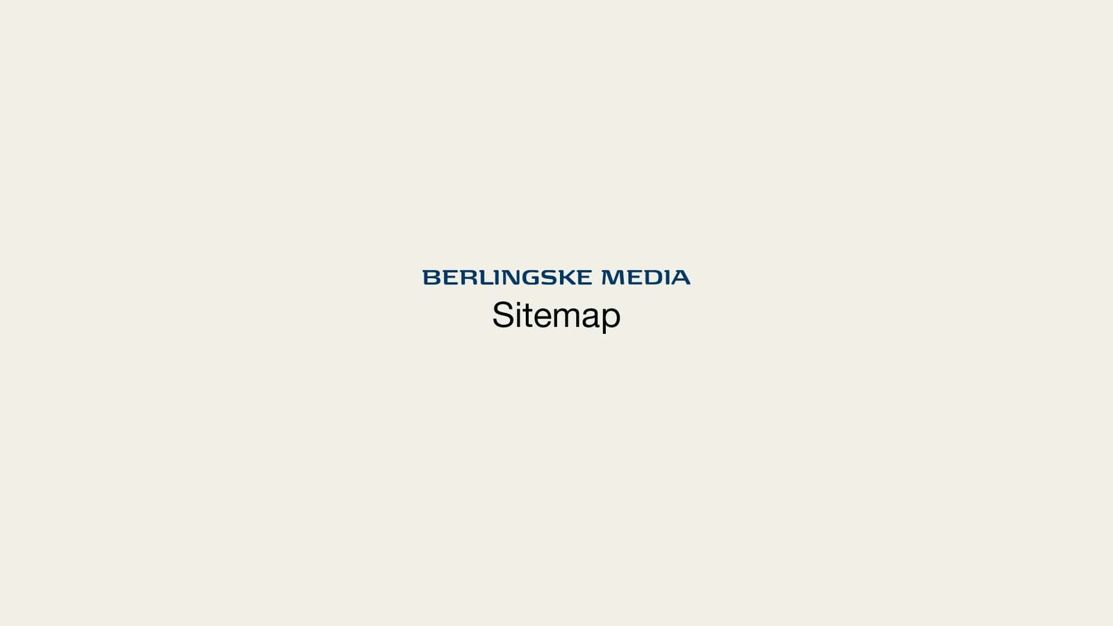Portal interface design med sitemap-struktur for Berlingske Medias annonceplattform