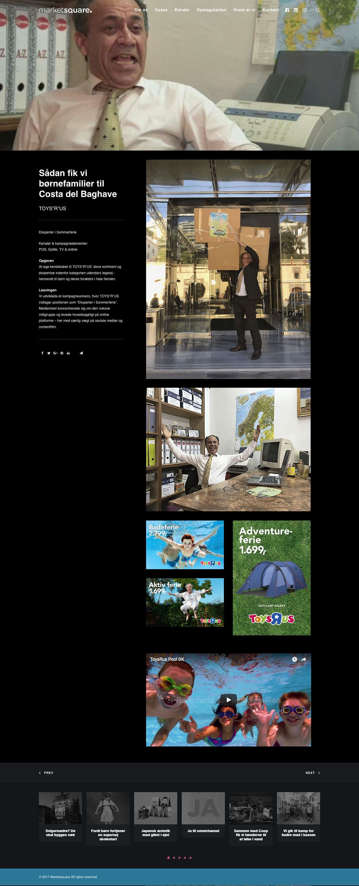 Responsive WordPress website design with SEO optimization and UI strategy for advertising agency Marketsquare