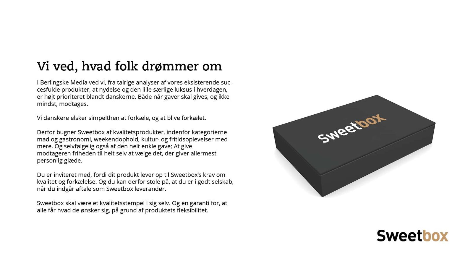 Creative direction og grafisk præsentationsdesign til lancering