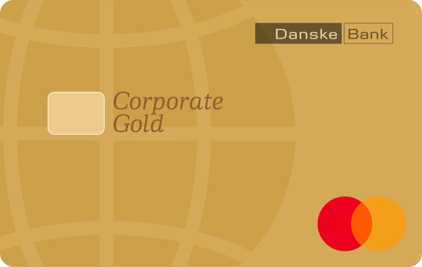 Kortdesign og visual branding til Corporate Gold betalingskort