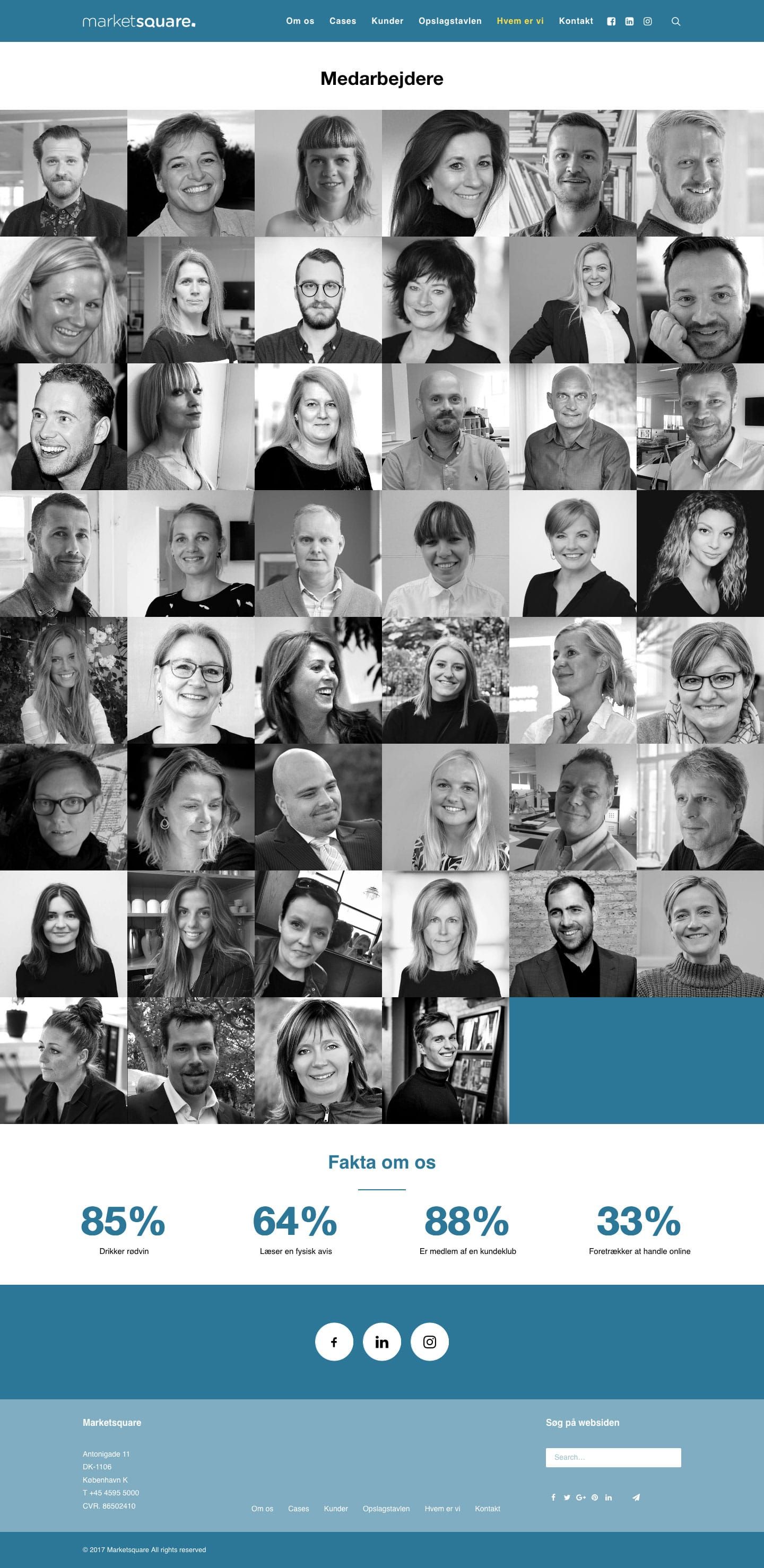 Creative direction and photography featuring staff profile portraits integrated into responsive web design with SEO optimization