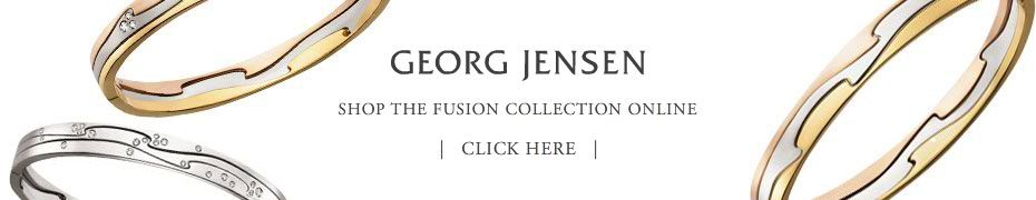 Creative direction for HTML5 banner design featuring Georg Jensen jewellery in leaderboard format