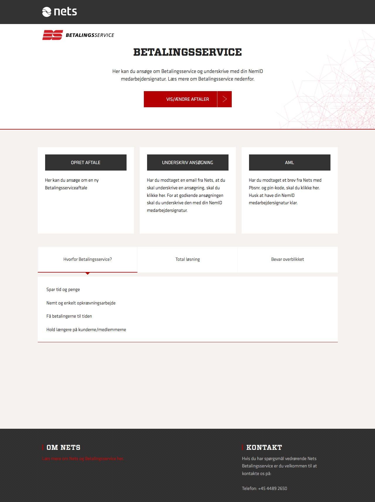 Landing page design with service design approach mapping customer journey for payment platform with clear information hierarchy