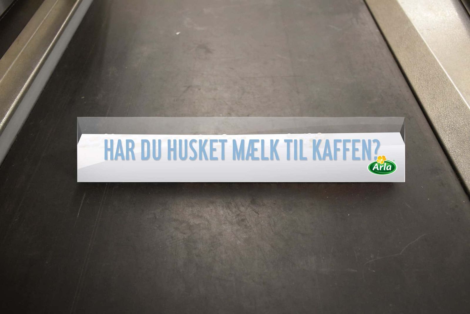 Checkout-skiller med creative direction til Arla Mælk aktivering – "Har du husket mælk til kaffen?"