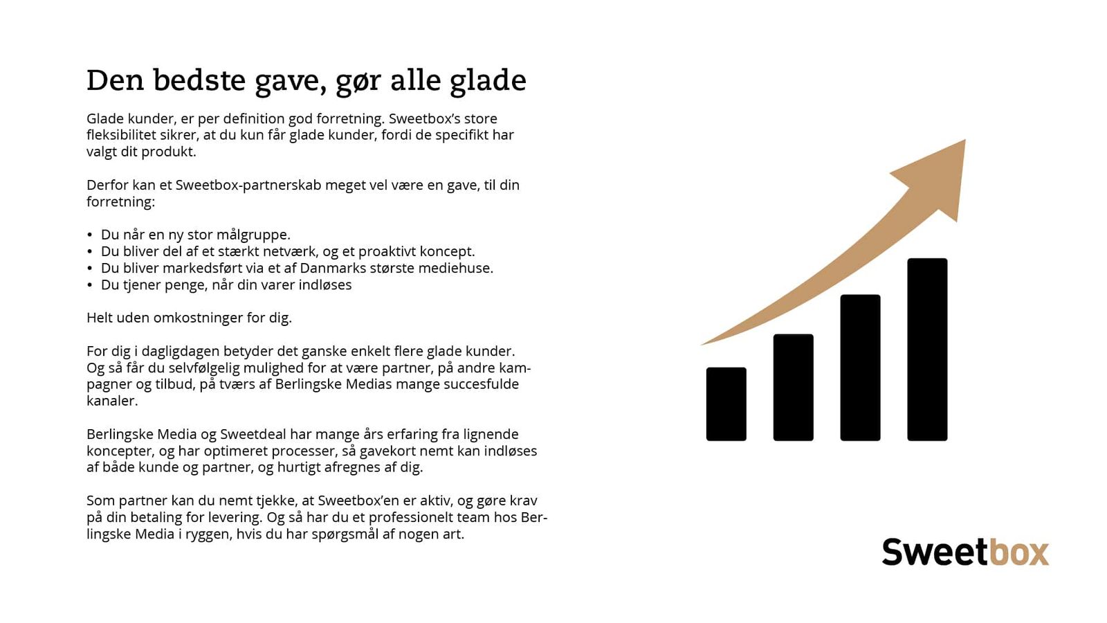 Salgspræsentation med grafisk design og visuel identitet