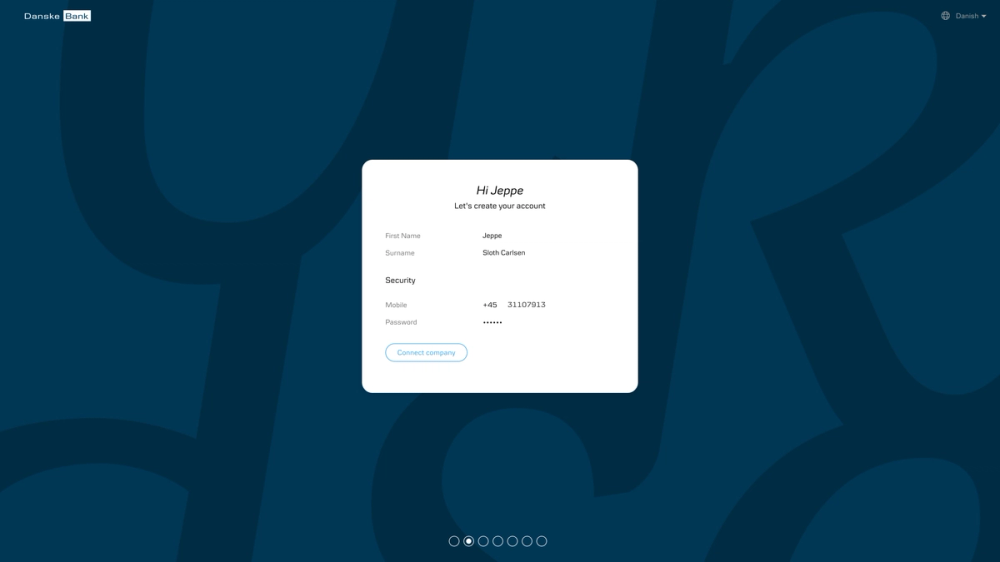UX design af onboarding-flow med personaliseret velkomst
