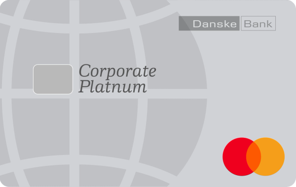 Payment card design and brand identity for Corporate Platinum card