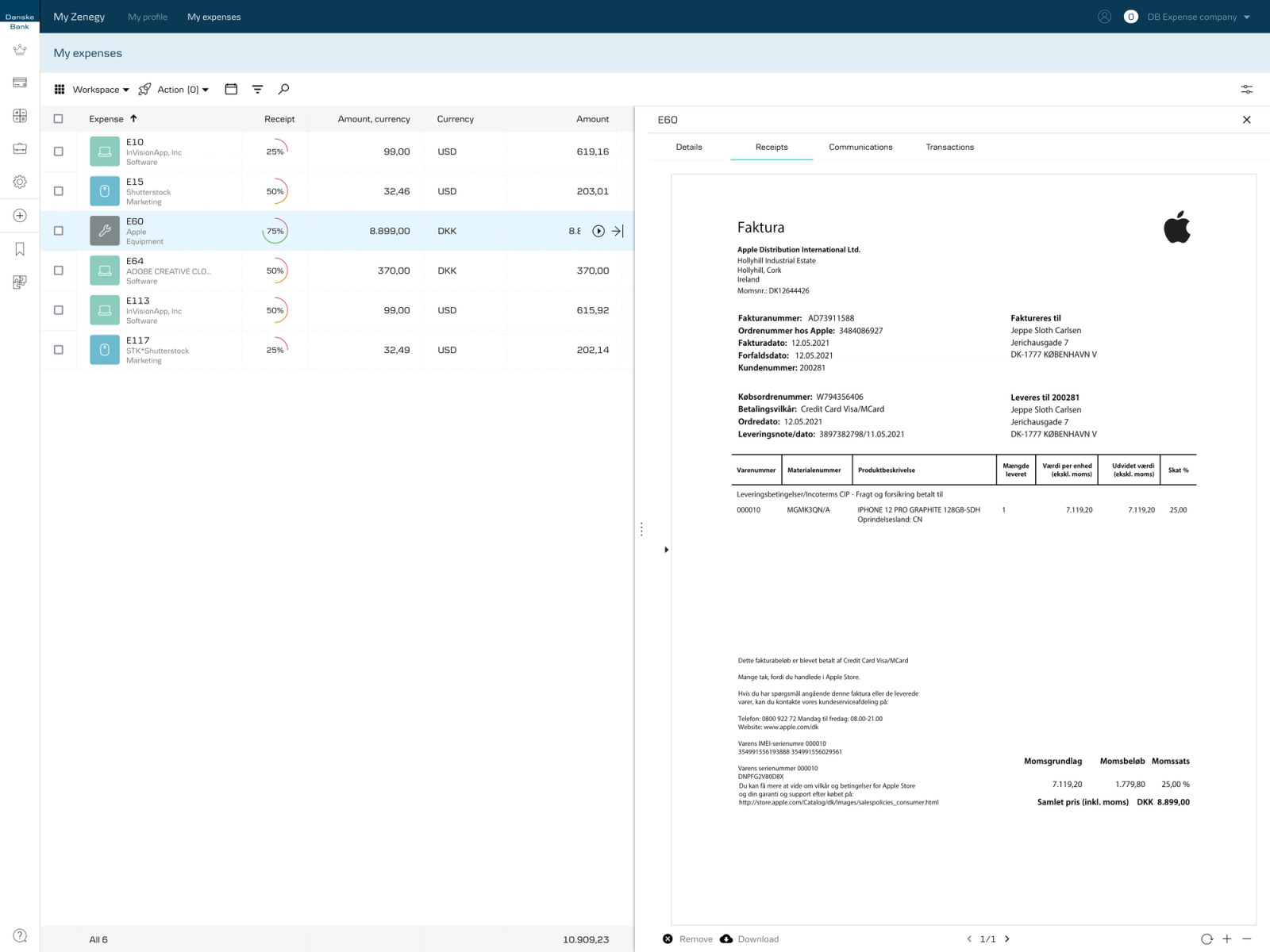 Product design interface for white-label expense management suite