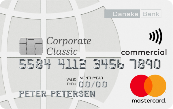 Card design and product branding for Corporate Classic Mastercard