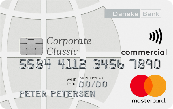 Kortdesign og visual branding for Corporate Classic Mastercard