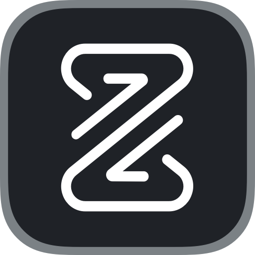 UI-design af kontokontrolikon til Zenegy Framework finansapp med minimalistisk Z-symbol