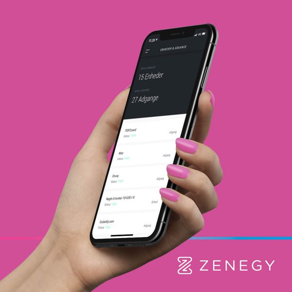 Mobile app interface displaying fintech account overview with transaction details and status indicators on vibrant background